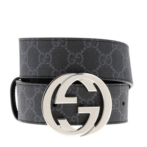 gucci gg supreme belt cheap|black gucci imprime belt.